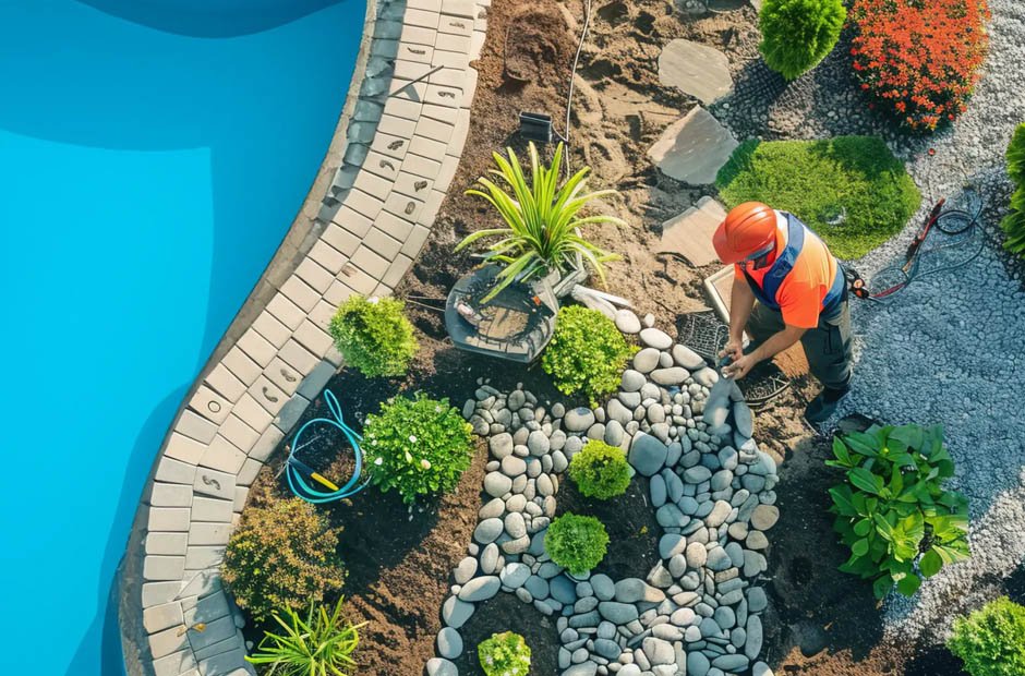 Outdoor Space With Professional Landscaping in Canada