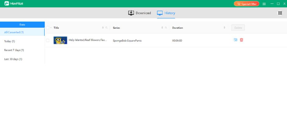 Check Download History