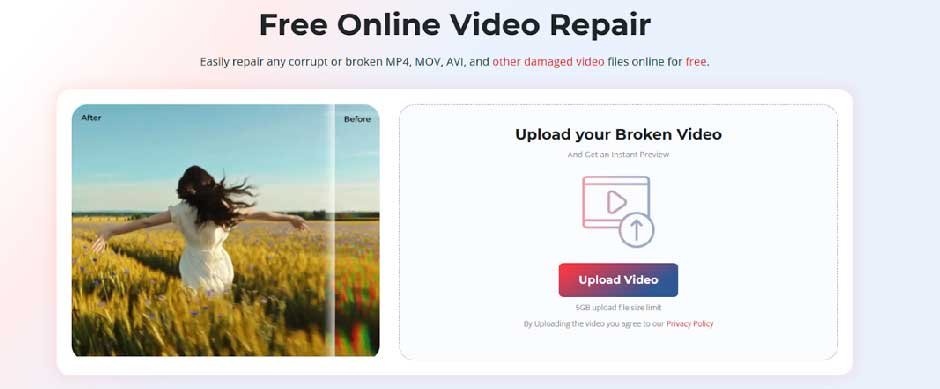 Here’s how to repair corrupted MP4 video files using the Stellar Online Video Repair tool:
