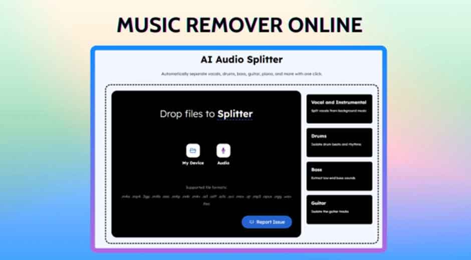 How to Remove BGM from Audio Online With AI Tool in 2025
