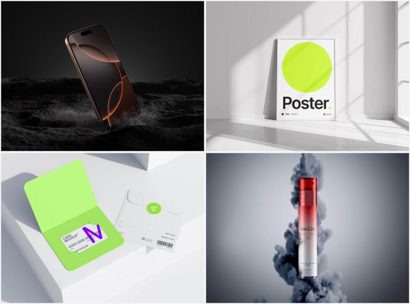 Visuals Made with Free Mockups