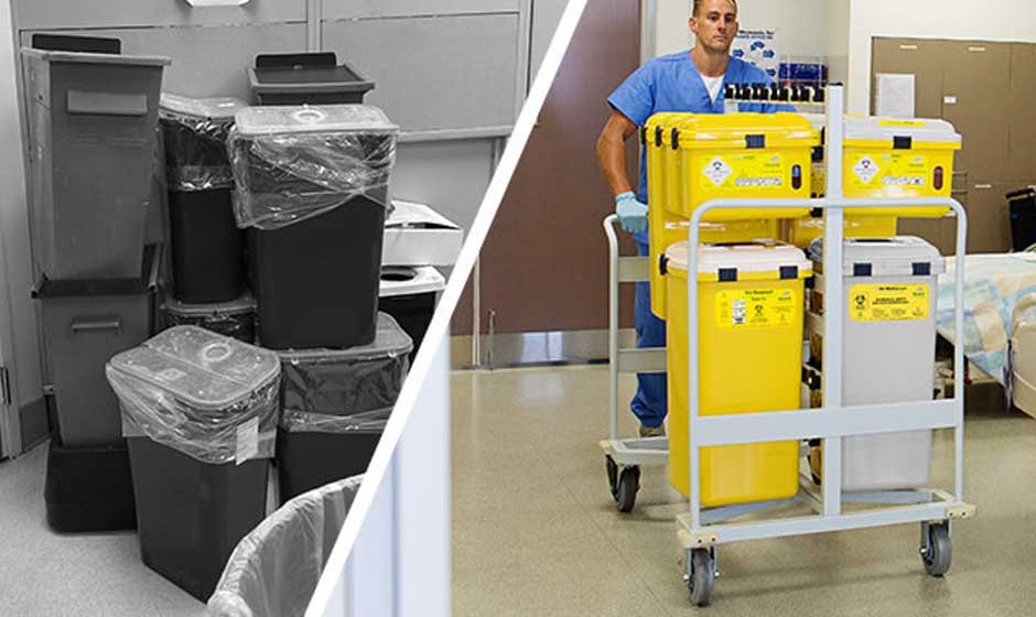 Optimizing Hospital Storage and Transport Routes for Safer Waste Handling