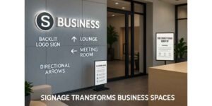 How Custom Signage Transforms Business Spaces